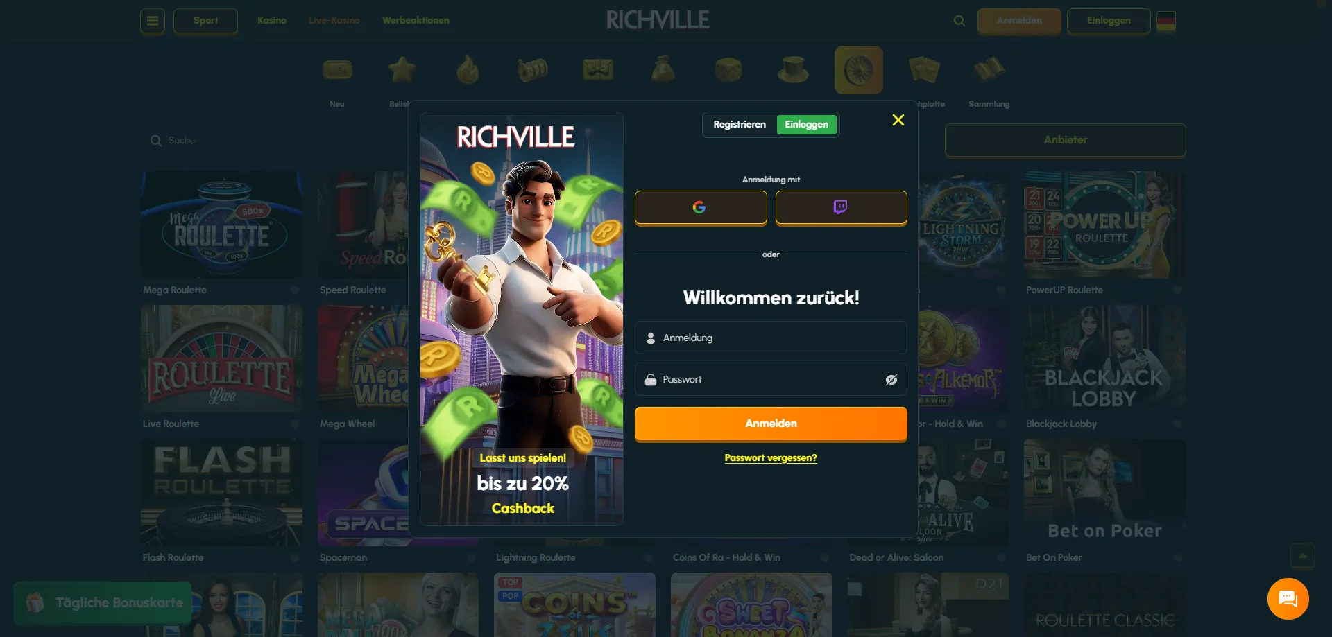 Richville Casino Sicherheit &ndash; SSL-Verschl&uuml;sselung und Curacao-Lizenz