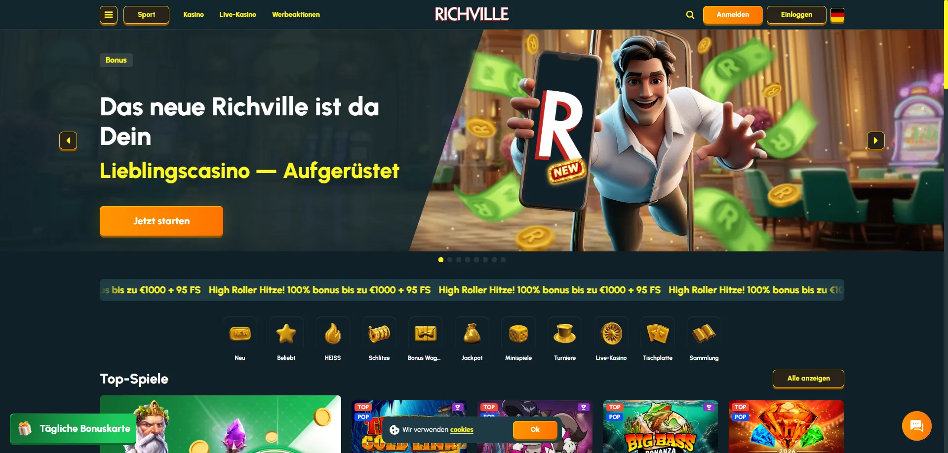Richville Casino &Ouml;sterreich &Uuml;bersicht &ndash; Willkommensbonus und Spielangebot