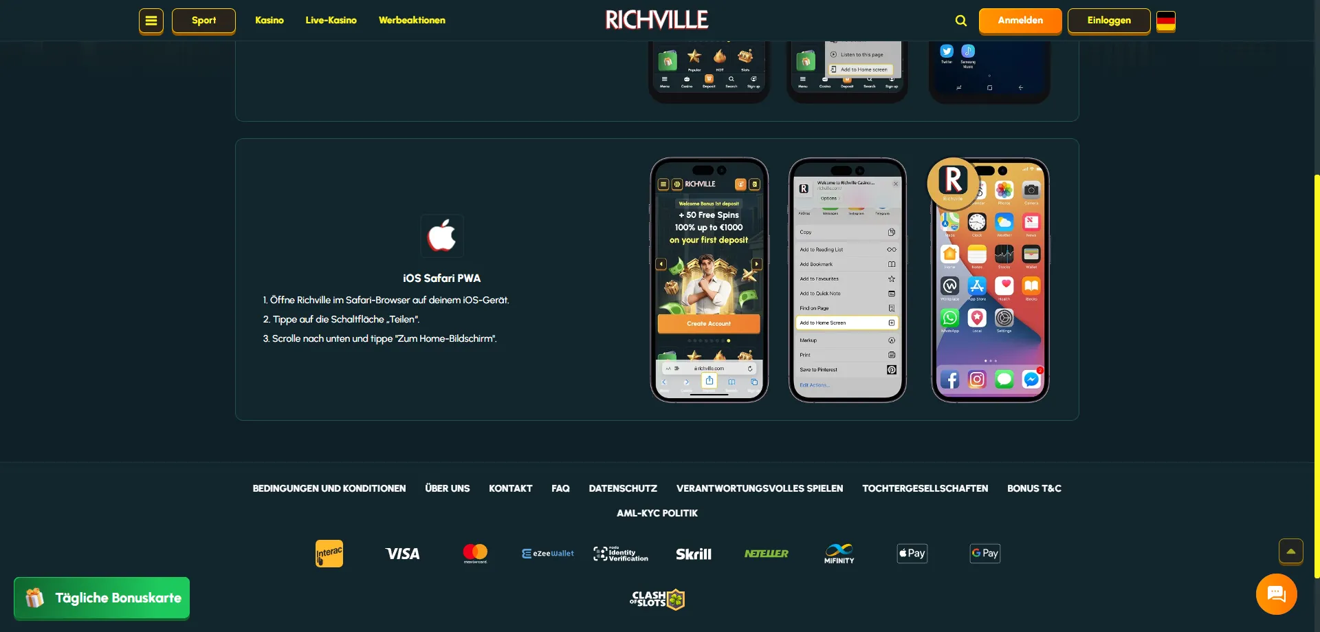 Richville Casino App &ndash; mobiles Spielen auf iOS und Android